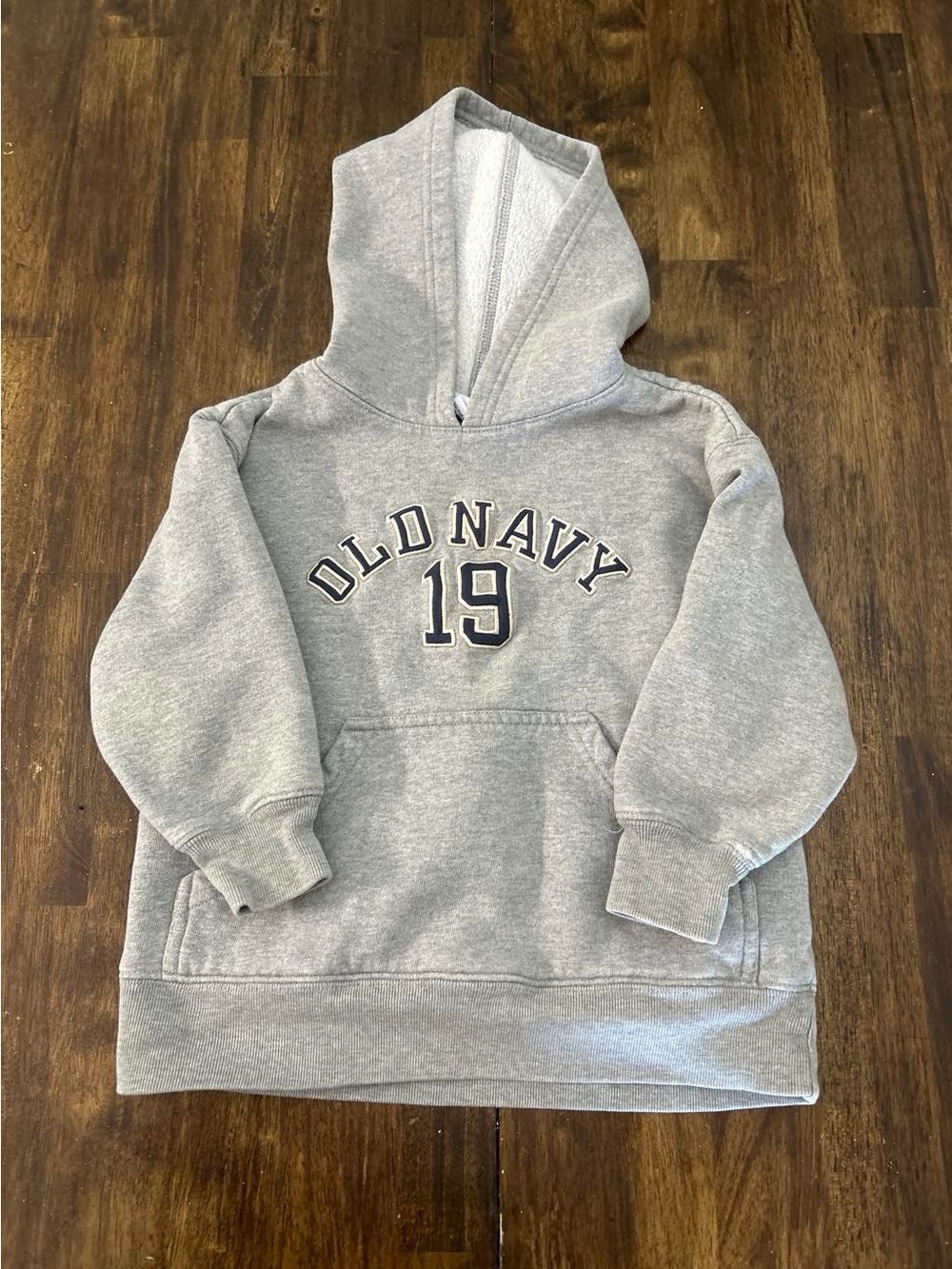 Old Navy Gray Kids Hoodie with '19' Graphic